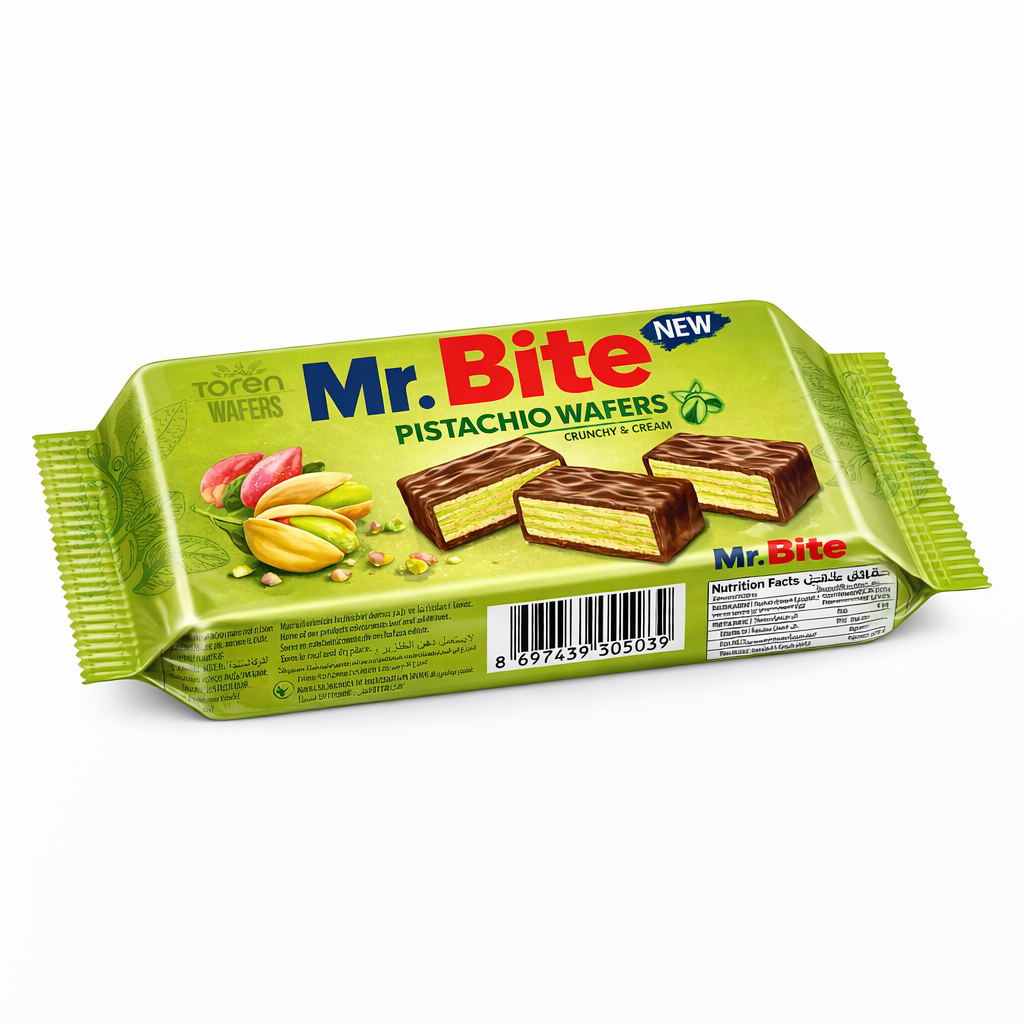 Mr. Bite pistachio wafers 35g