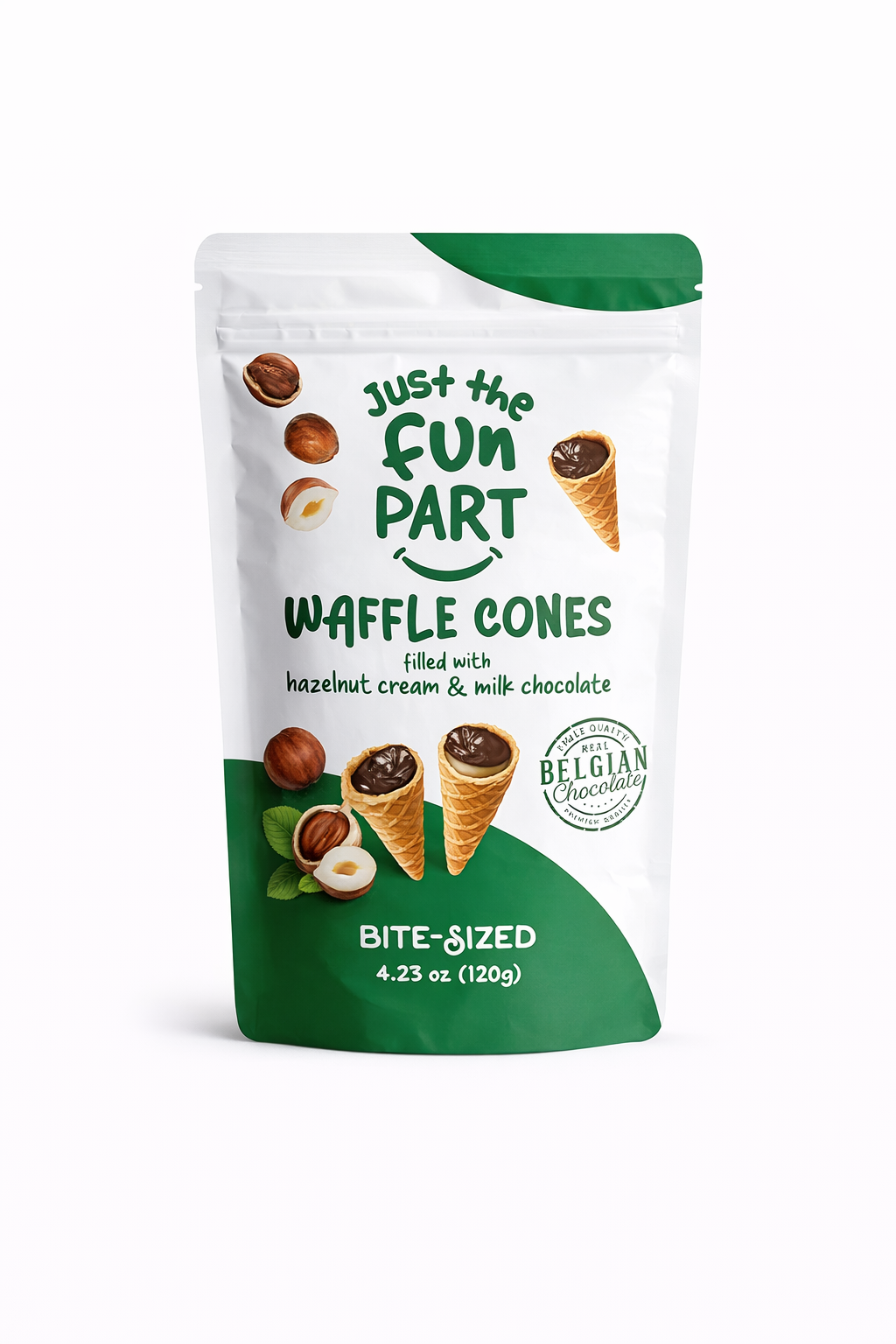 Just The Fun Part Hazelnut Cream & Milk Chocolate 120g